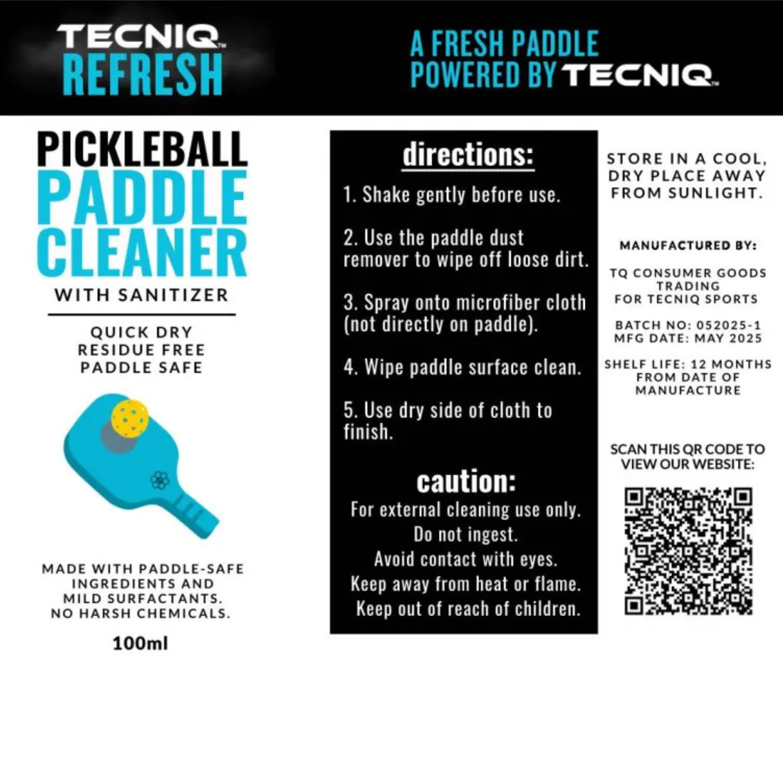 REFRESH - Pickleball Paddle Cleaner Spray - Image 4